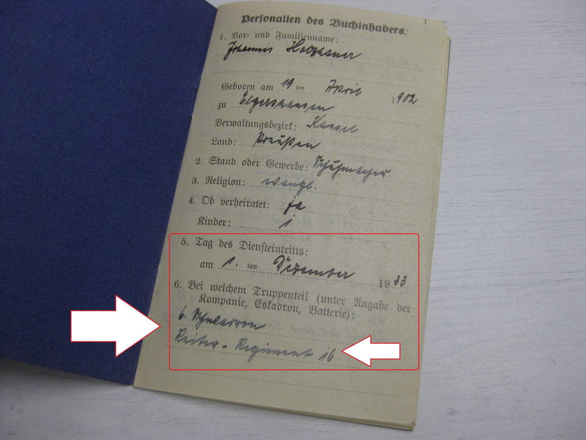 Besitzzeugnis Krimschild Verleihungsurkunden Militärpass Oberstabsintendant / Major Wehrmacht  Russland Ostfront