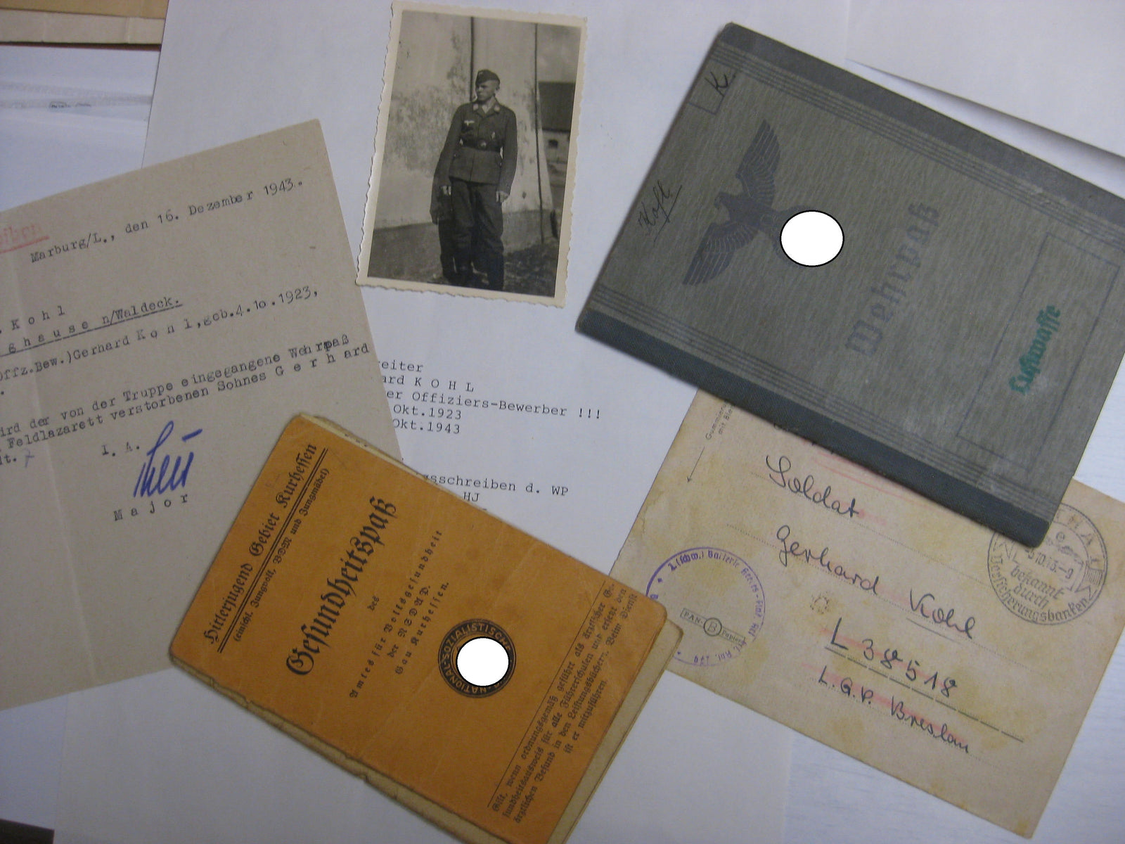 Wehrpaß Hitlerjugend  Mitgliedsausweis Wehrmacht Russland Ostfront