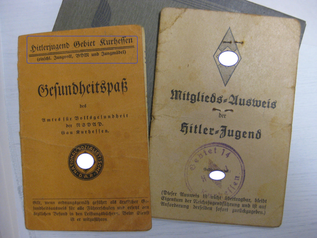 Wehrpaß Hitlerjugend  Mitgliedsausweis Wehrmacht Russland Ostfront