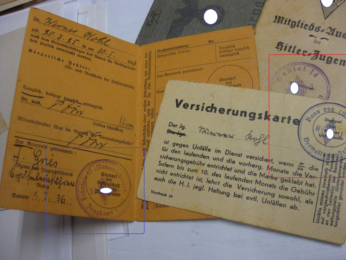 Wehrpaß Hitlerjugend  Mitgliedsausweis Wehrmacht Russland Ostfront