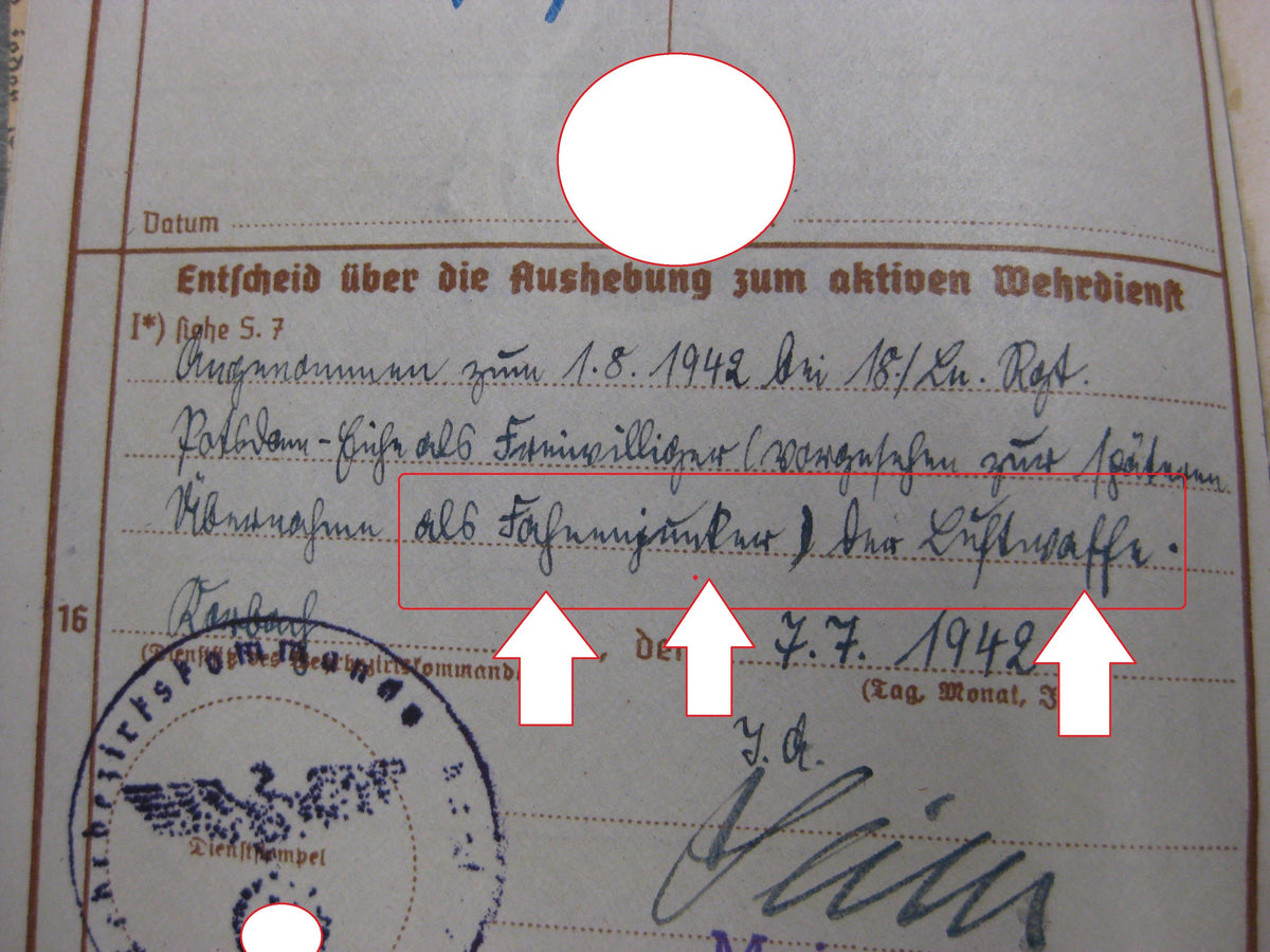 Wehrpaß Hitlerjugend  Mitgliedsausweis Wehrmacht Russland Ostfront