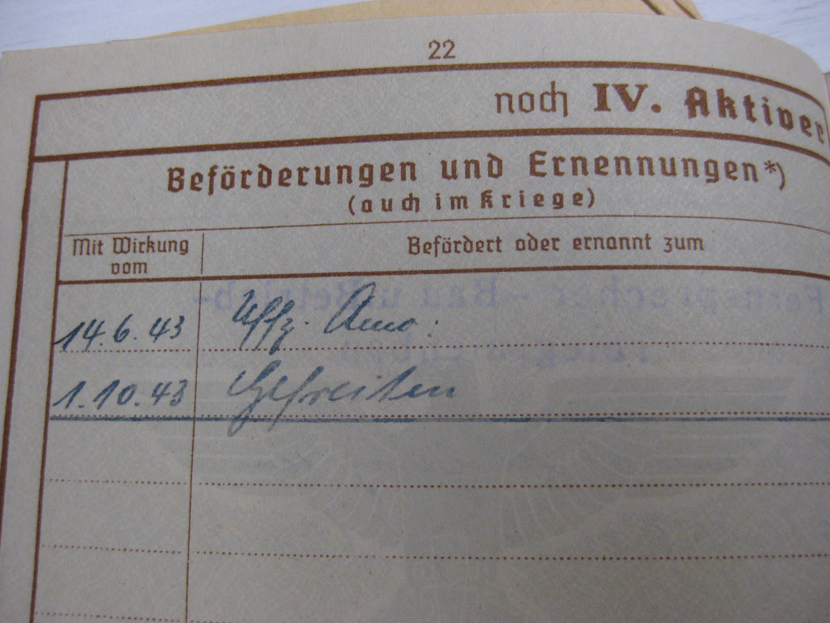 Wehrpaß Hitlerjugend  Mitgliedsausweis Wehrmacht Russland Ostfront