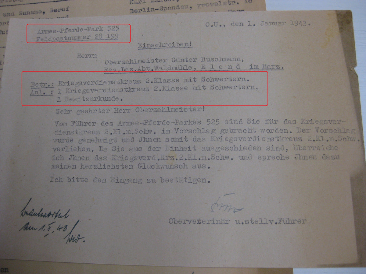 Veterinär - Offizier Wehrmacht Russland Ostfront