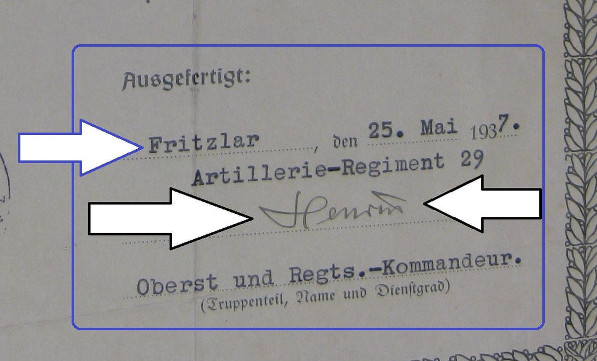 Besitzzeugnis Verleihungsurkunde STALINGRADKÄMPFER !!Seltene Originalunterschriften!!