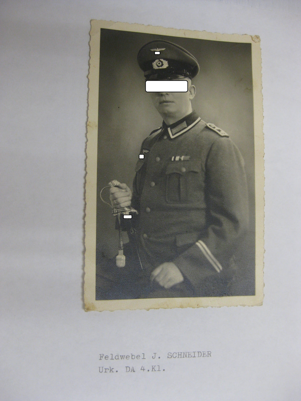 Besitzzeugnis Verleihungsurkunde Medaille DA 4 Jahre Wehrmacht Kassel Gießen