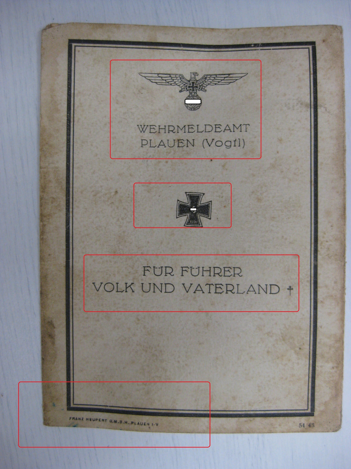 Gefallenenurkunde Kriegsmarine U-Bootwaffe U-Bootfahrer NARVIK