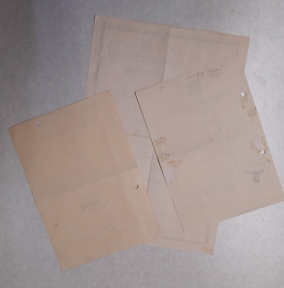 Besitzzeugnis Verleihungsurkunde Orden &amp; Ehrenzeichen Panzerjäger Abteilung 257