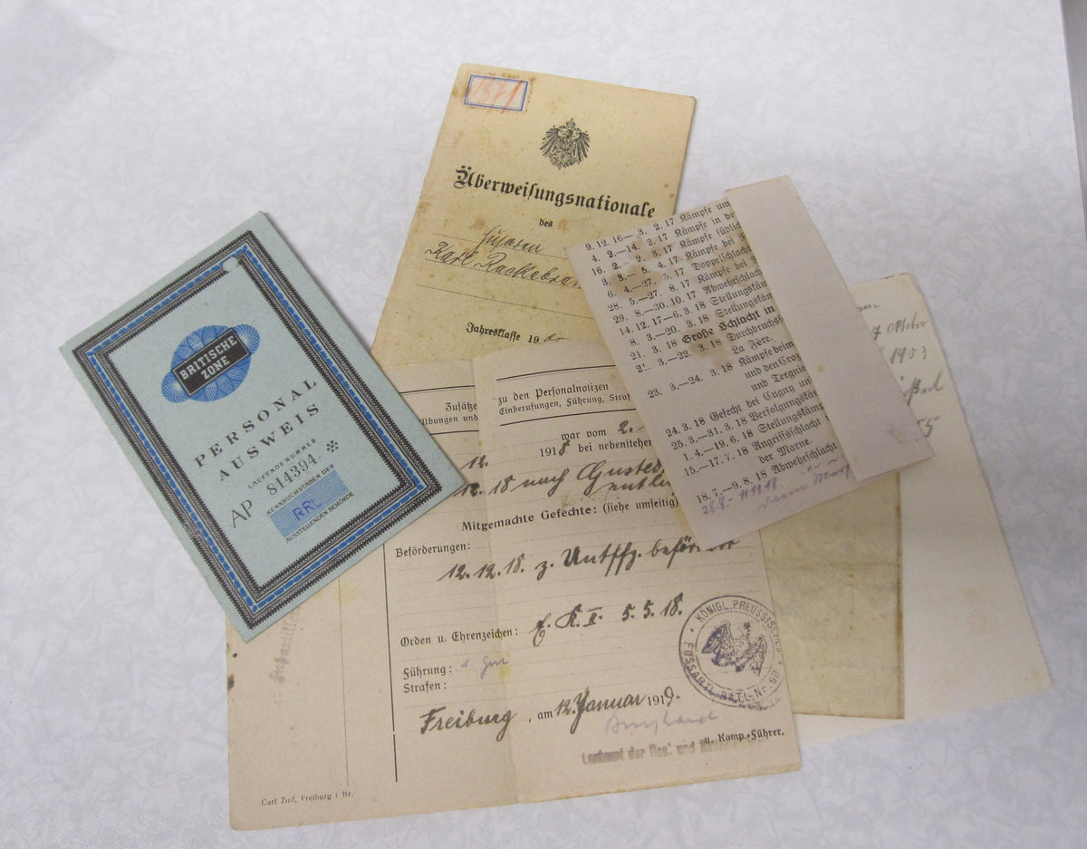 EK2/14 Militärpaß Soldbuch Überweisungsnationale Hildesheim Husaren Regiment 9 Personalausweis britische Zone Gustedt Wolfenbüttel Elbe