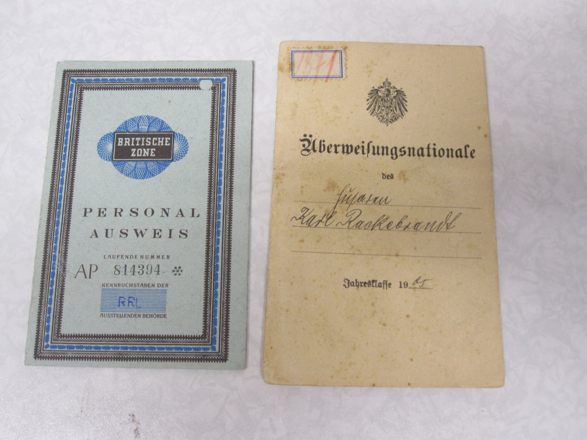 EK2/14 Militärpaß Soldbuch Überweisungsnationale Hildesheim Husaren Regiment 9 Personalausweis britische Zone Gustedt Wolfenbüttel Elbe