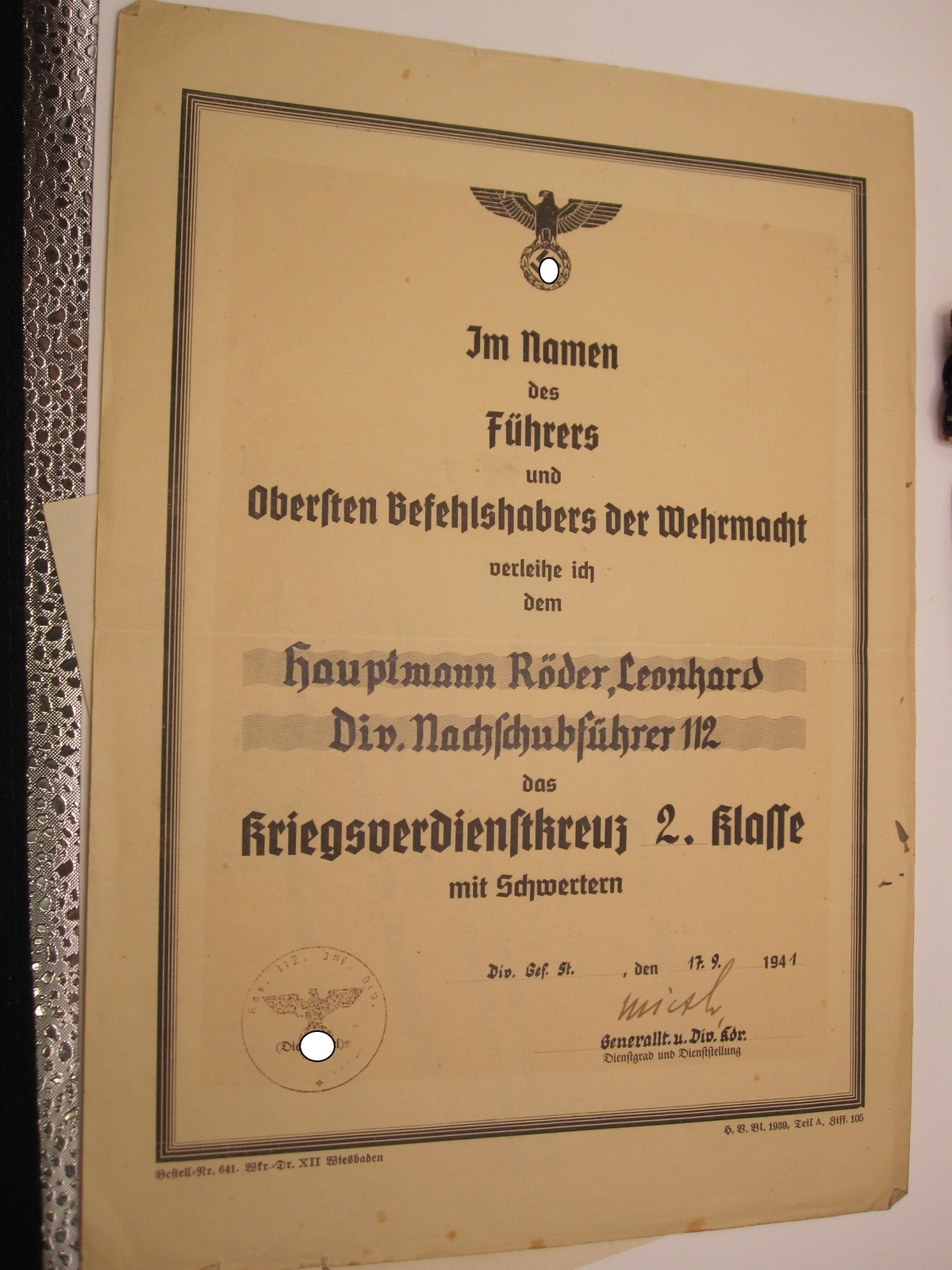 Nachlass Hessen-Darmstadt 1. &amp; 2.Weltkrieg Leibgarde I.R. 115