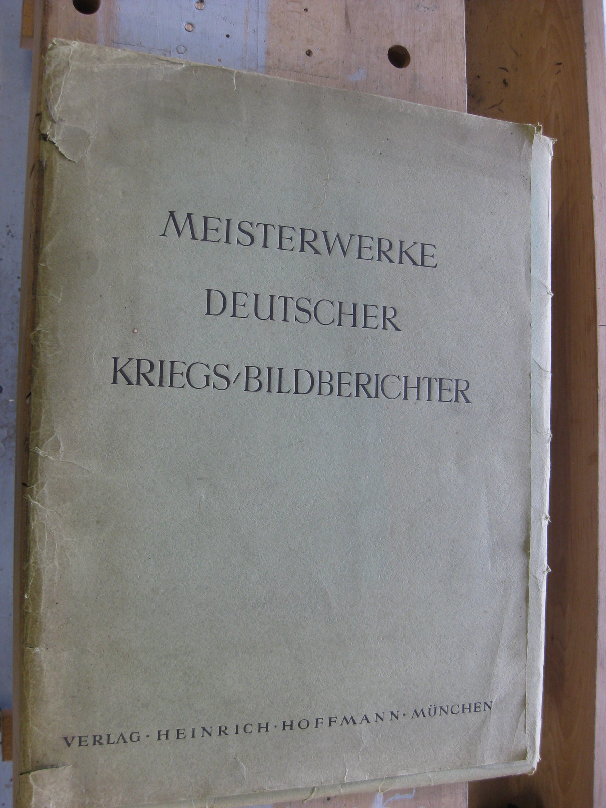 Mappe Meisterwerke deutscher Kriegs-Bildberichter Ehrengeschenk FRANKFURT mit Originalunterschrift Ohnesorge 1942 / 1943