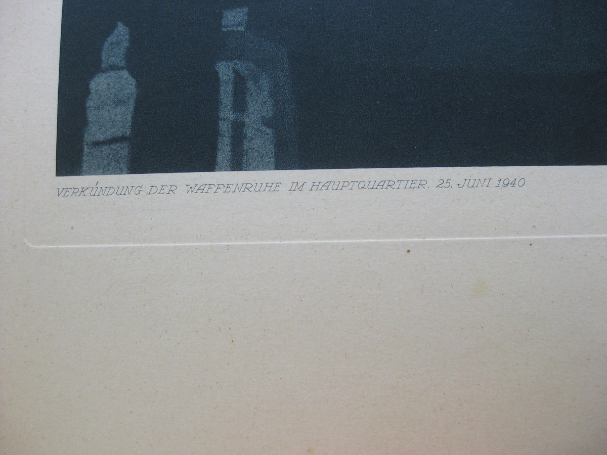 Mappe Meisterwerke deutscher Kriegs-Bildberichter Ehrengeschenk FRANKFURT mit Originalunterschrift Ohnesorge 1942 / 1943