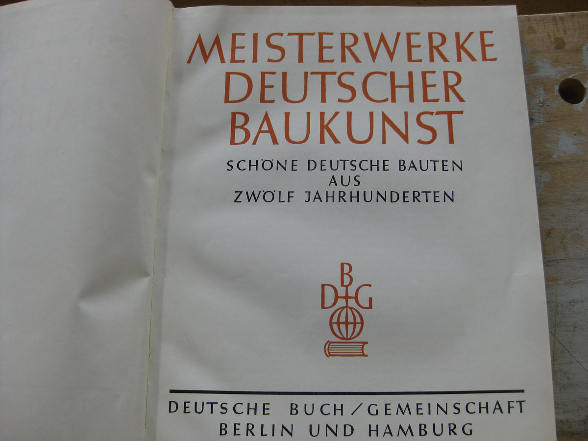 Buch  Meisterwerke deutscher Baukunst aus dem pers. Besitz eines Ritterkreuzträgers