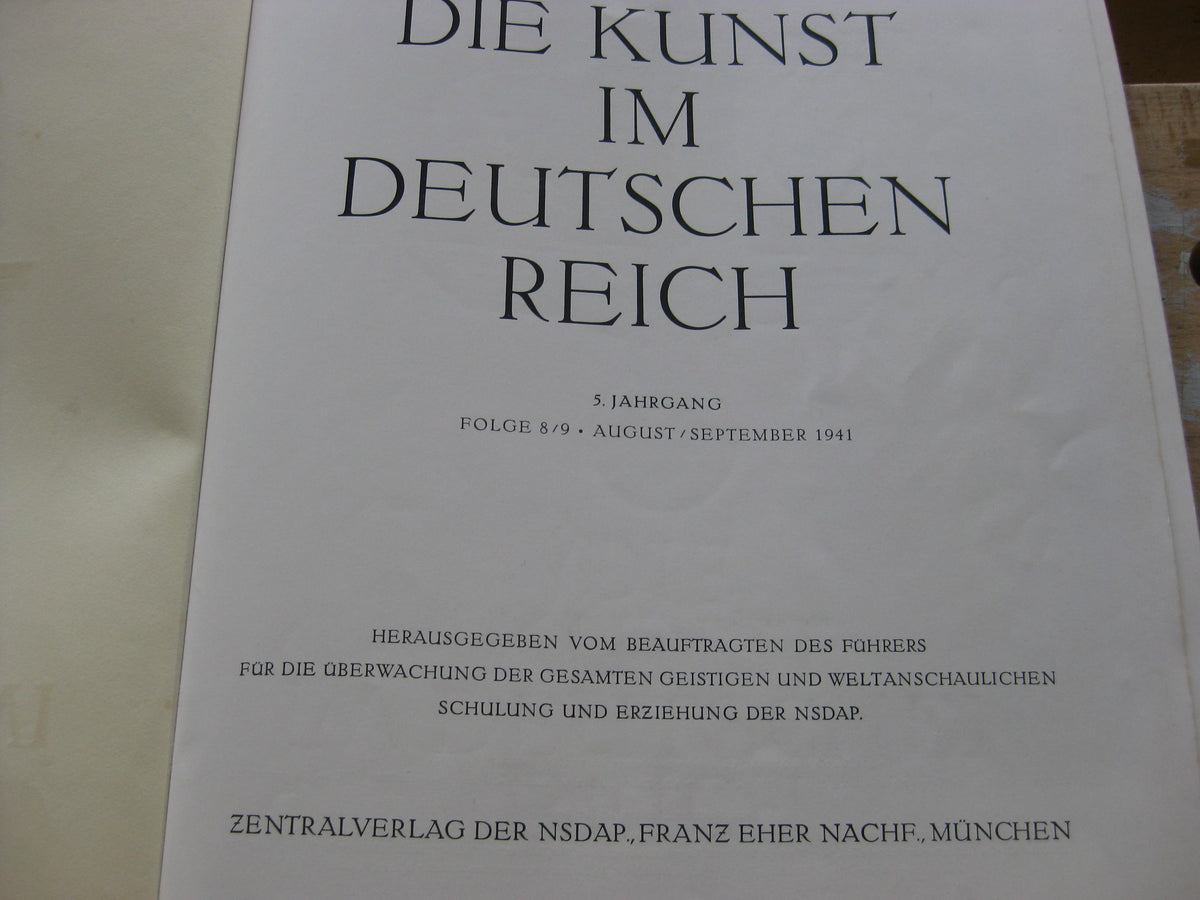 Die Kunst im deutschen Reich 1941