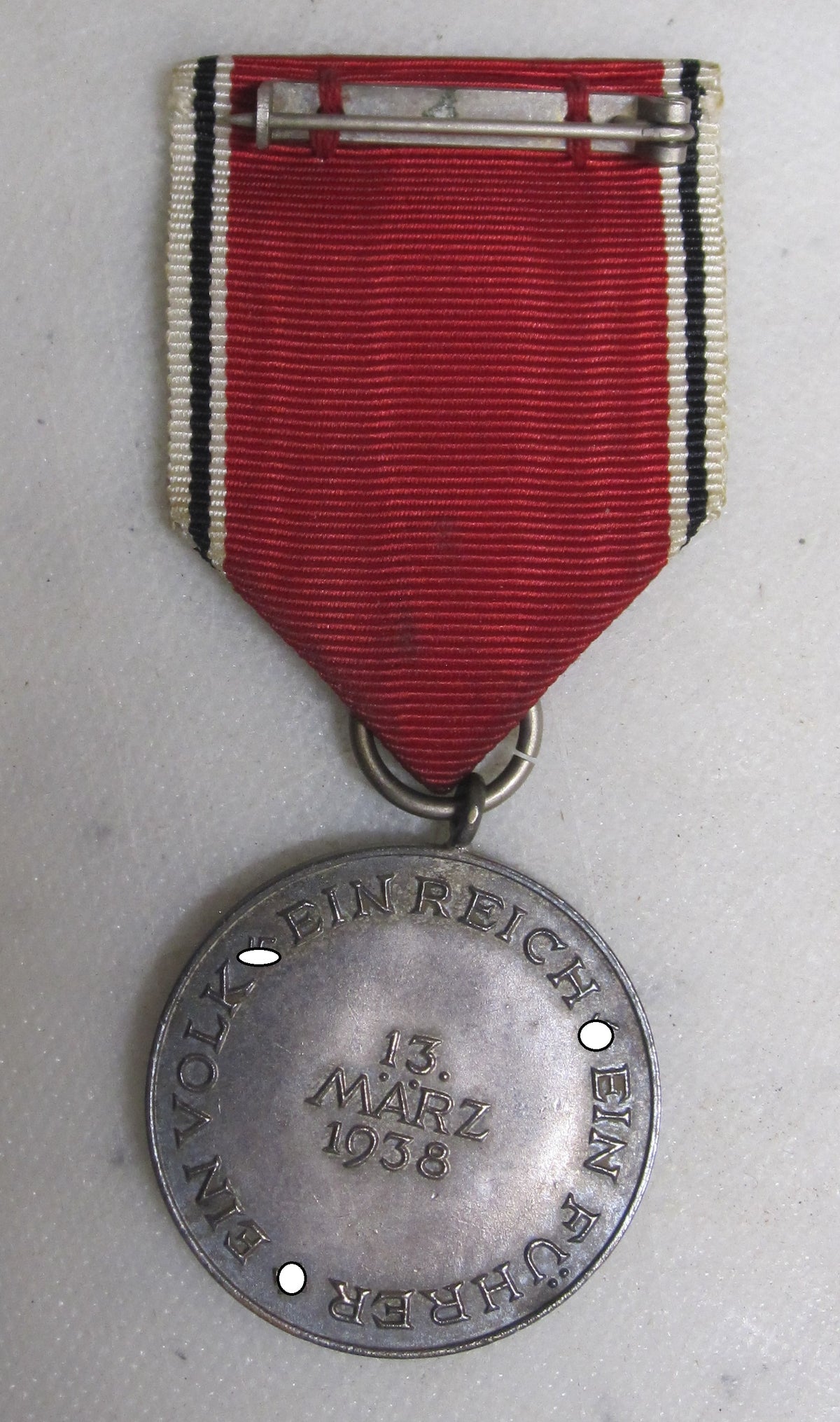 Anschlußmedaille 13.März 1938 / Österreichmedaille im Verleihungsetui      H.W.