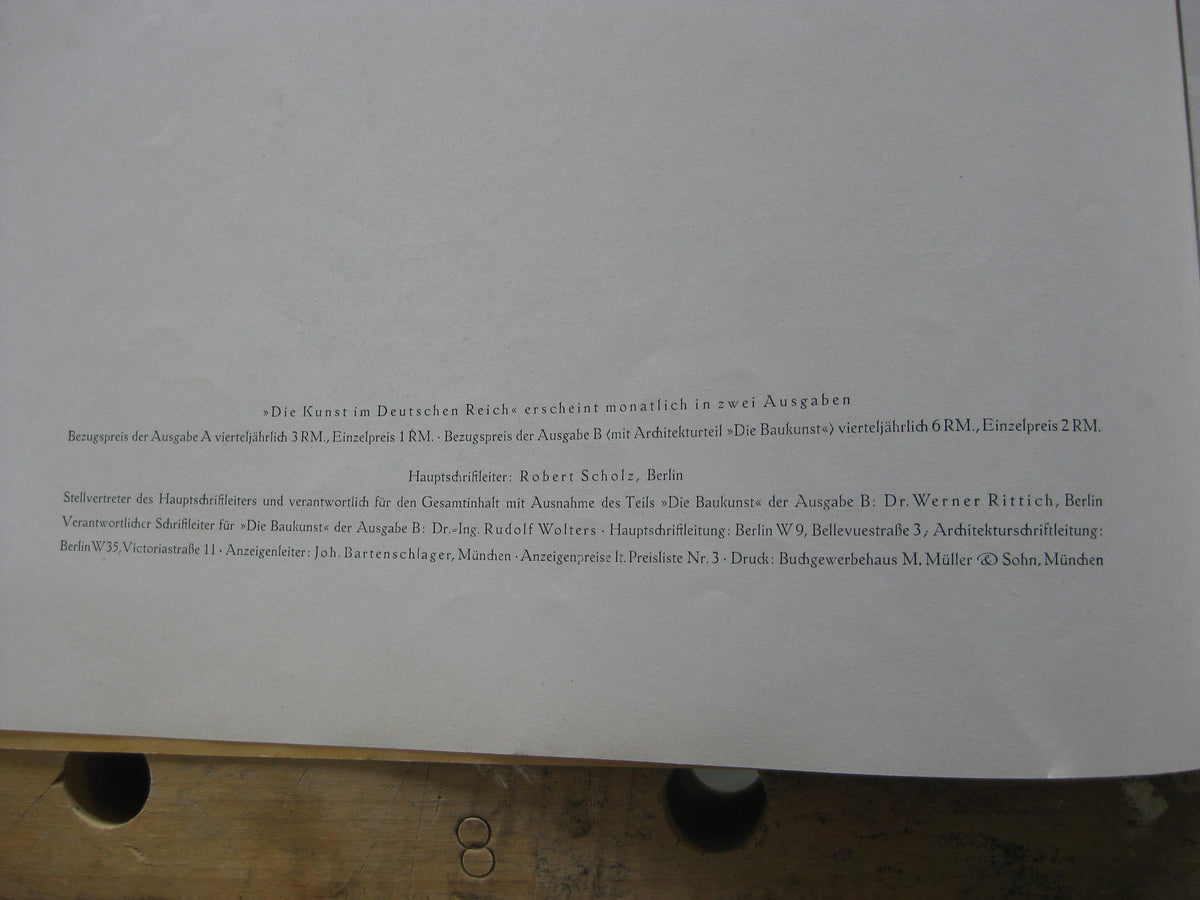 Die Kunst im deutschen Reich 1943