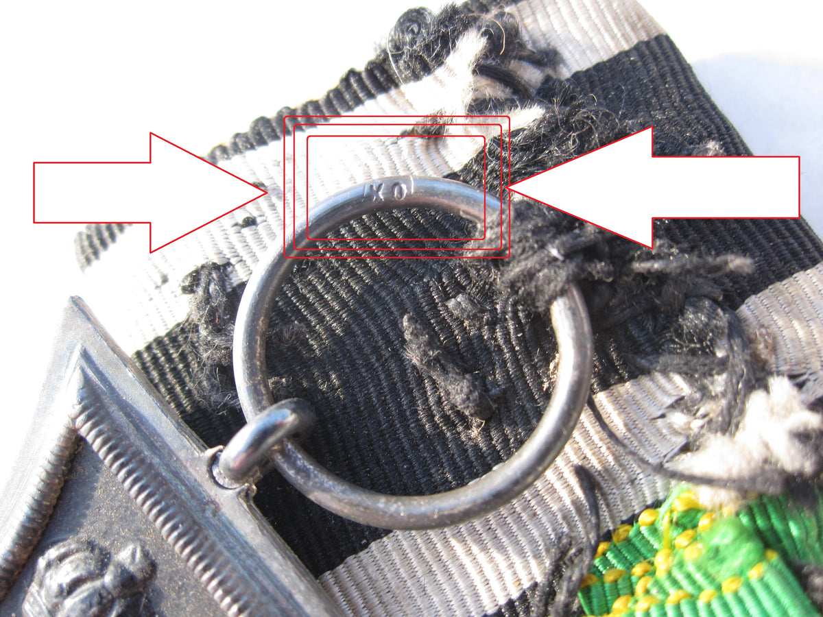 3er Ordensspange Verdienstmedaille in Silber Sachsen Weimar Eisenach mit Schwerterspange