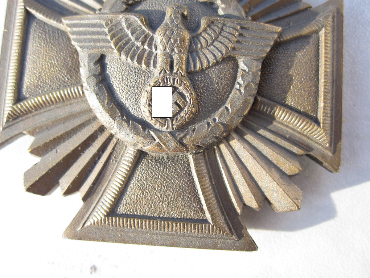 NSDAP Dienstauszeichnung für 10 Jahre in Bronze Hersteller: M1/143