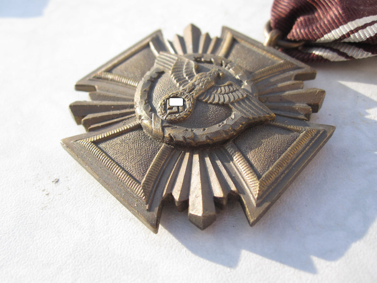 NSDAP Dienstauszeichnung für 10 Jahre in Bronze Hersteller: M1/143