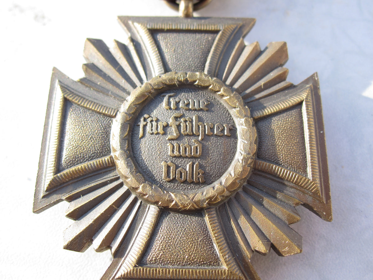 NSDAP Dienstauszeichnung für 10 Jahre in Bronze Hersteller: M1/143