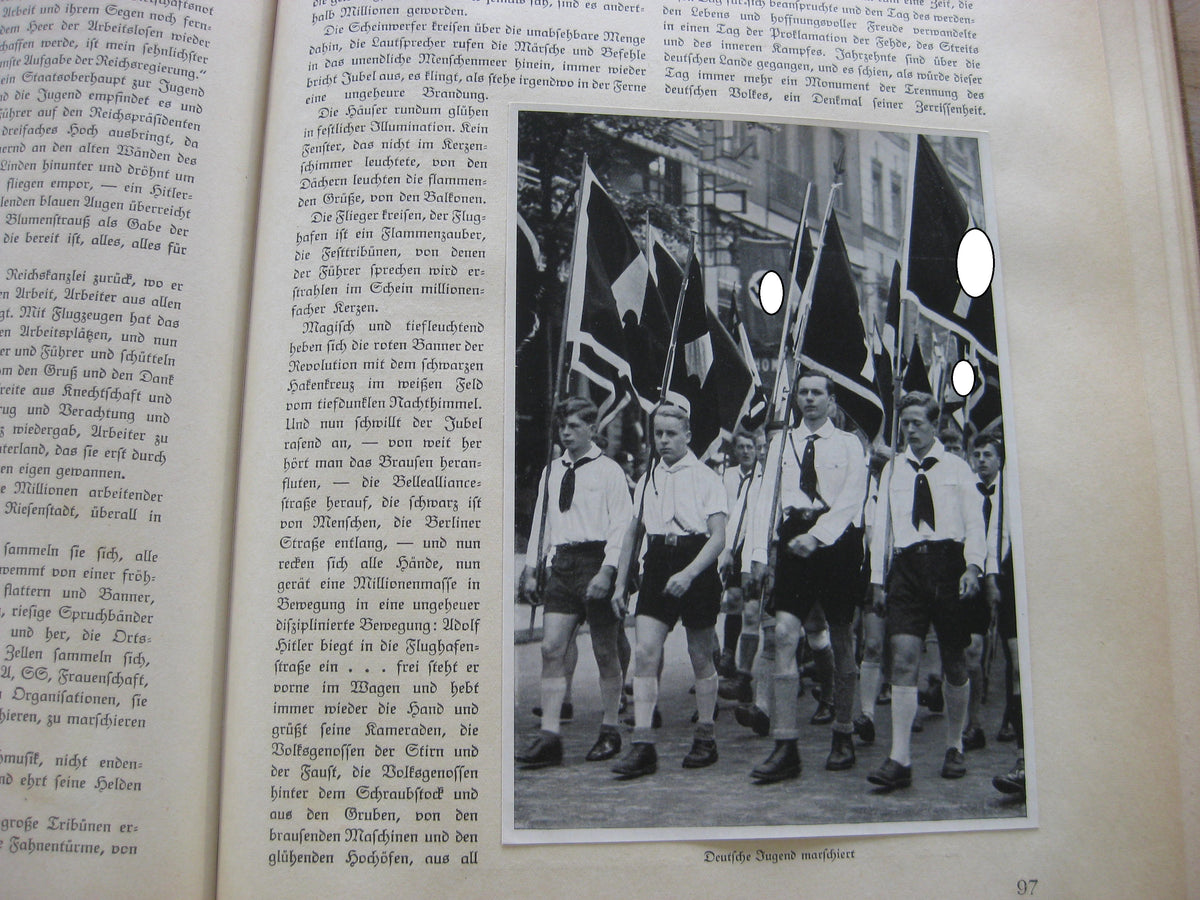 Sammelbilderalbum Deutschland erwacht "Braune Ausgabe" aus dem pers. Besitz eines Ritterkreuzträgers