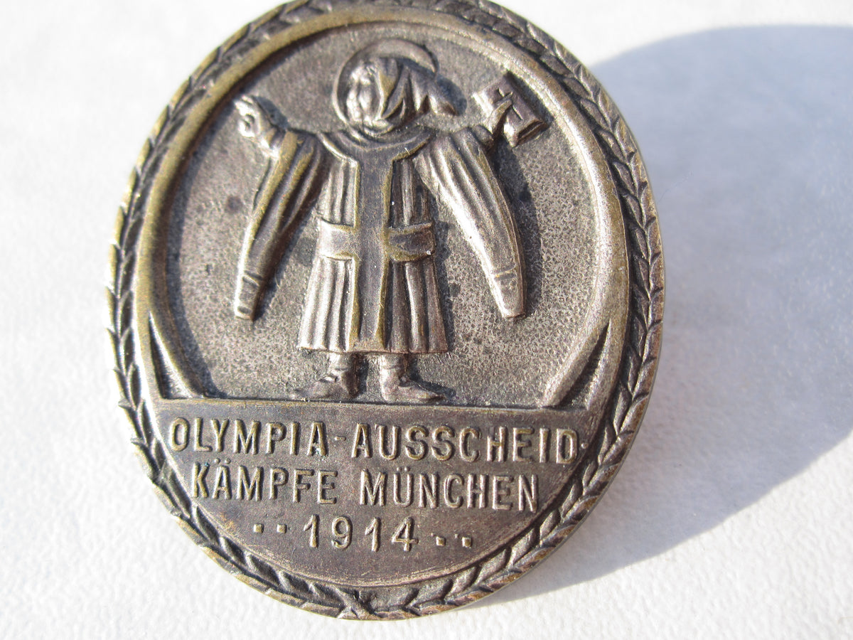 ORIGINAL Abzeichen Olympia 1914 !! MÜNCHEN