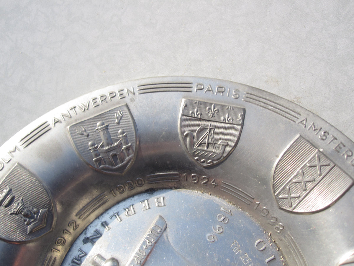 ORIGINAL Zinnteller Olympische Spiele 1936