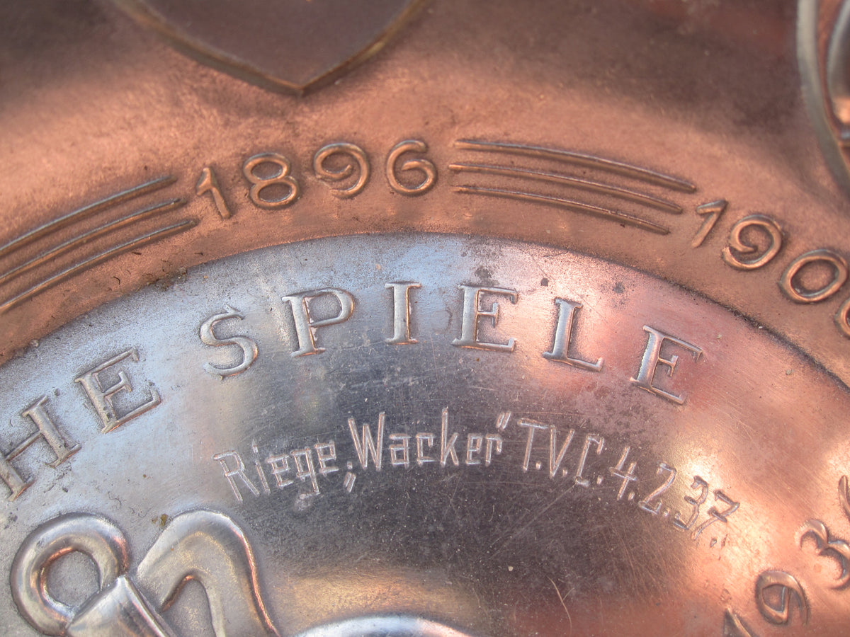 ORIGINAL Zinnteller Olympische Spiele 1936