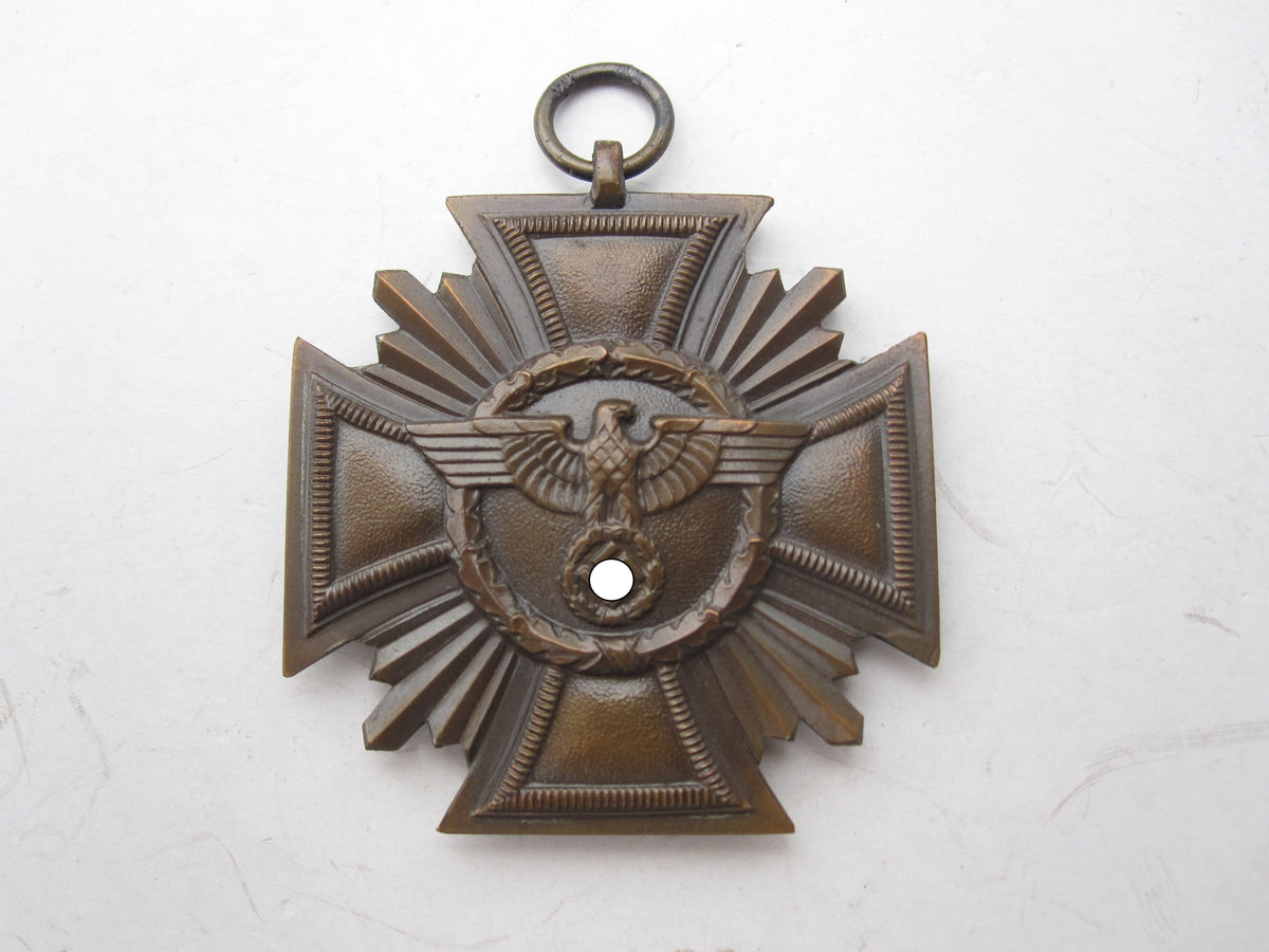 NSDAP Dienstauszeichnung für 10 Jahre in Bronze in Verleihungsschachtel  Hersteller: LAUER / Nürnberg  MINT CONDITION