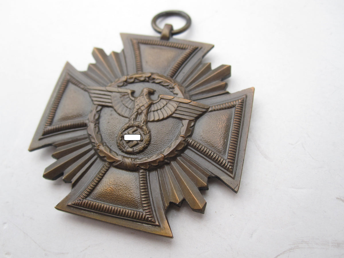 NSDAP Dienstauszeichnung für 10 Jahre in Bronze in Verleihungsschachtel  Hersteller: LAUER / Nürnberg  MINT CONDITION