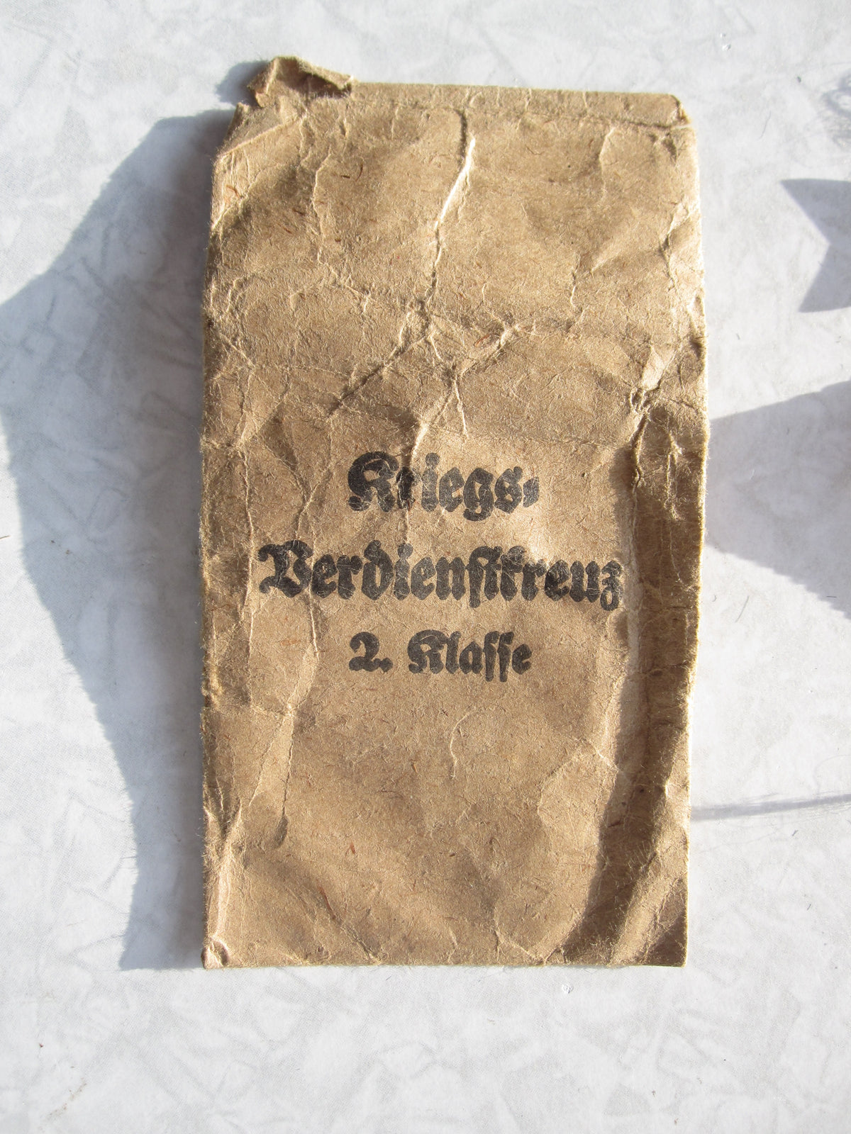 Kriegsverdienstkreuz 2.Klasse OHNE Schwertern KVK2/39 in Verleihungstüte Bury &amp; Leonard Hanu