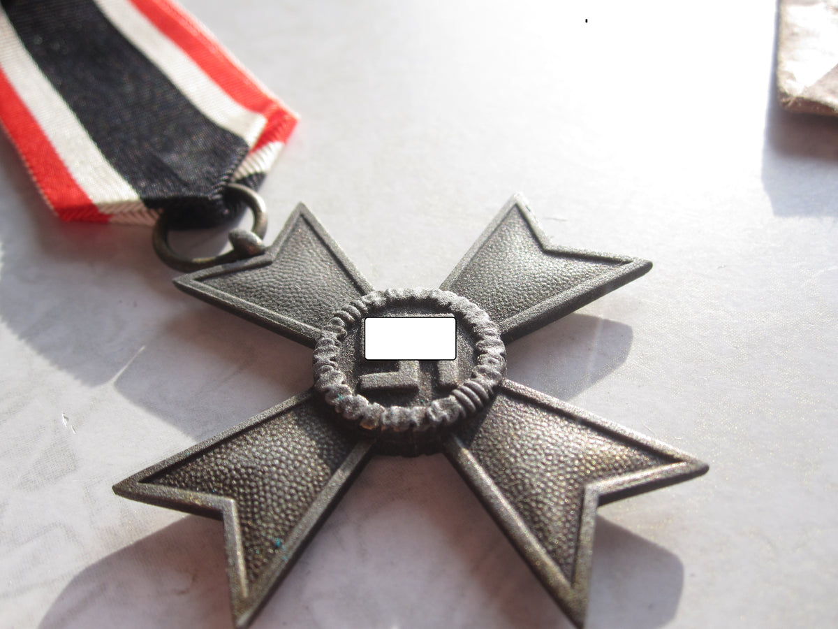 Kriegsverdienstkreuz 2.Klasse OHNE Schwertern KVK2/39 in Verleihungstüte Wiedmann Frankfurt
