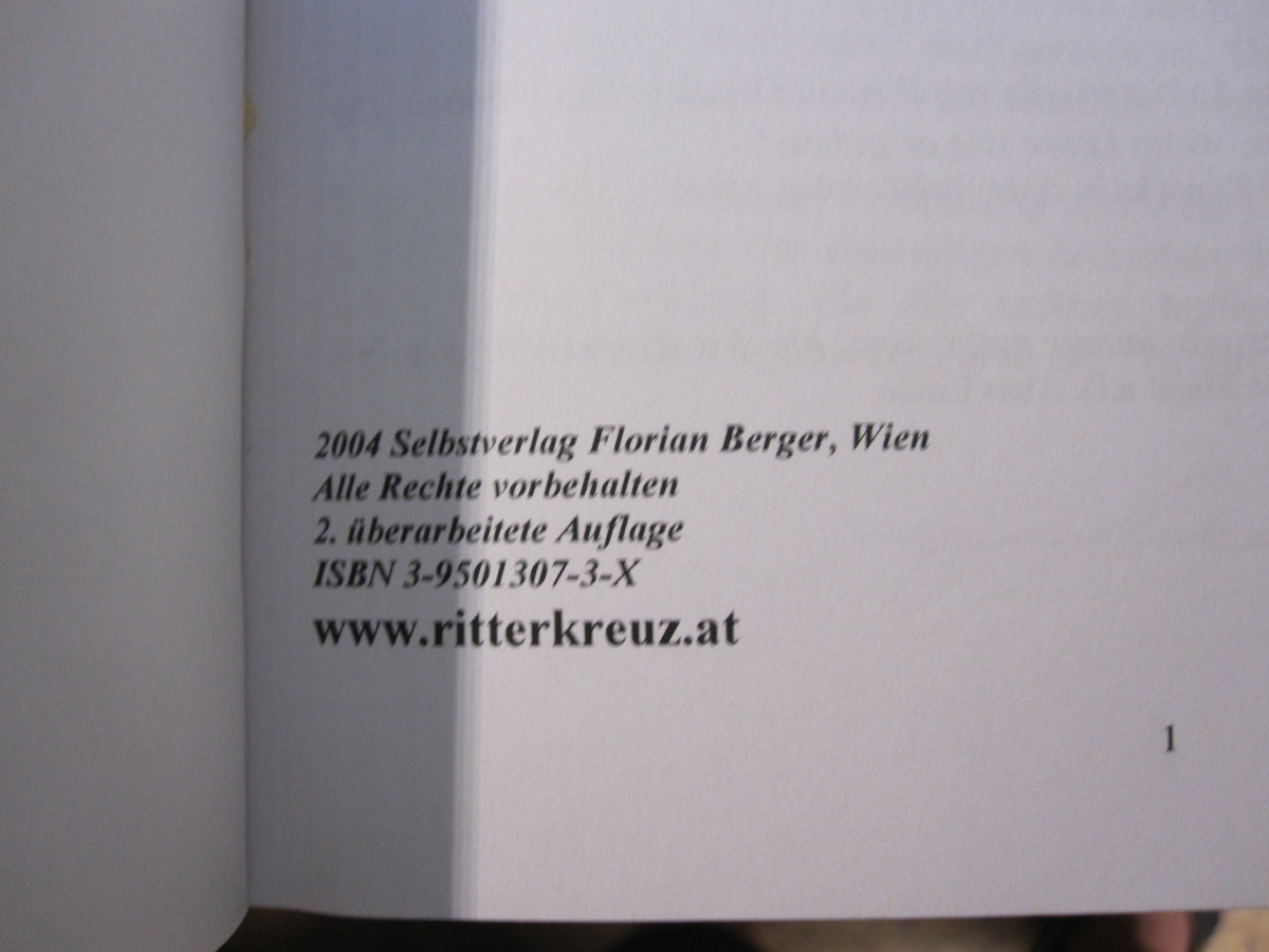 Buch Ritterkreuzträger MIT der Nahkampfspange in Gold