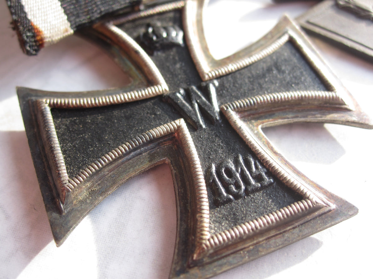 Eisernes Kreuz 2.Klasse 1914 (EK2/14) Frontkämpfer Ehrenkreuz (FEK) Ordensspange