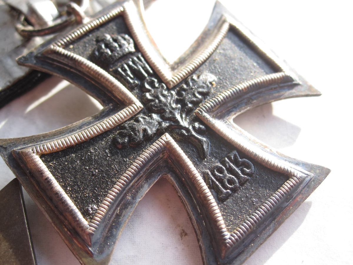Eisernes Kreuz 2.Klasse 1914 (EK2/14) Frontkämpfer Ehrenkreuz (FEK) Ordensspange