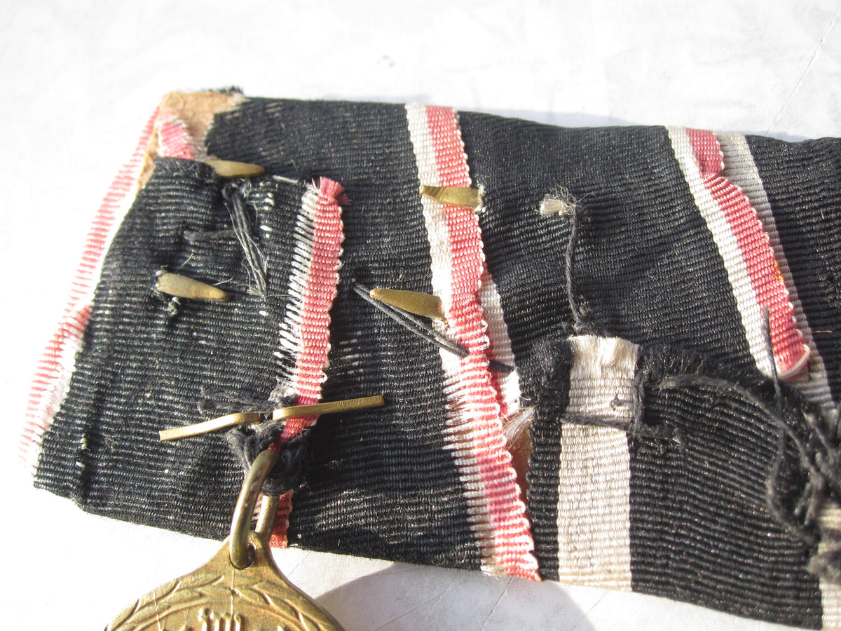 2er Ordensspange Eisernes Kreuz 2.Klasse 1914 Kyffhäuser mit 2 Gefechtsspangen