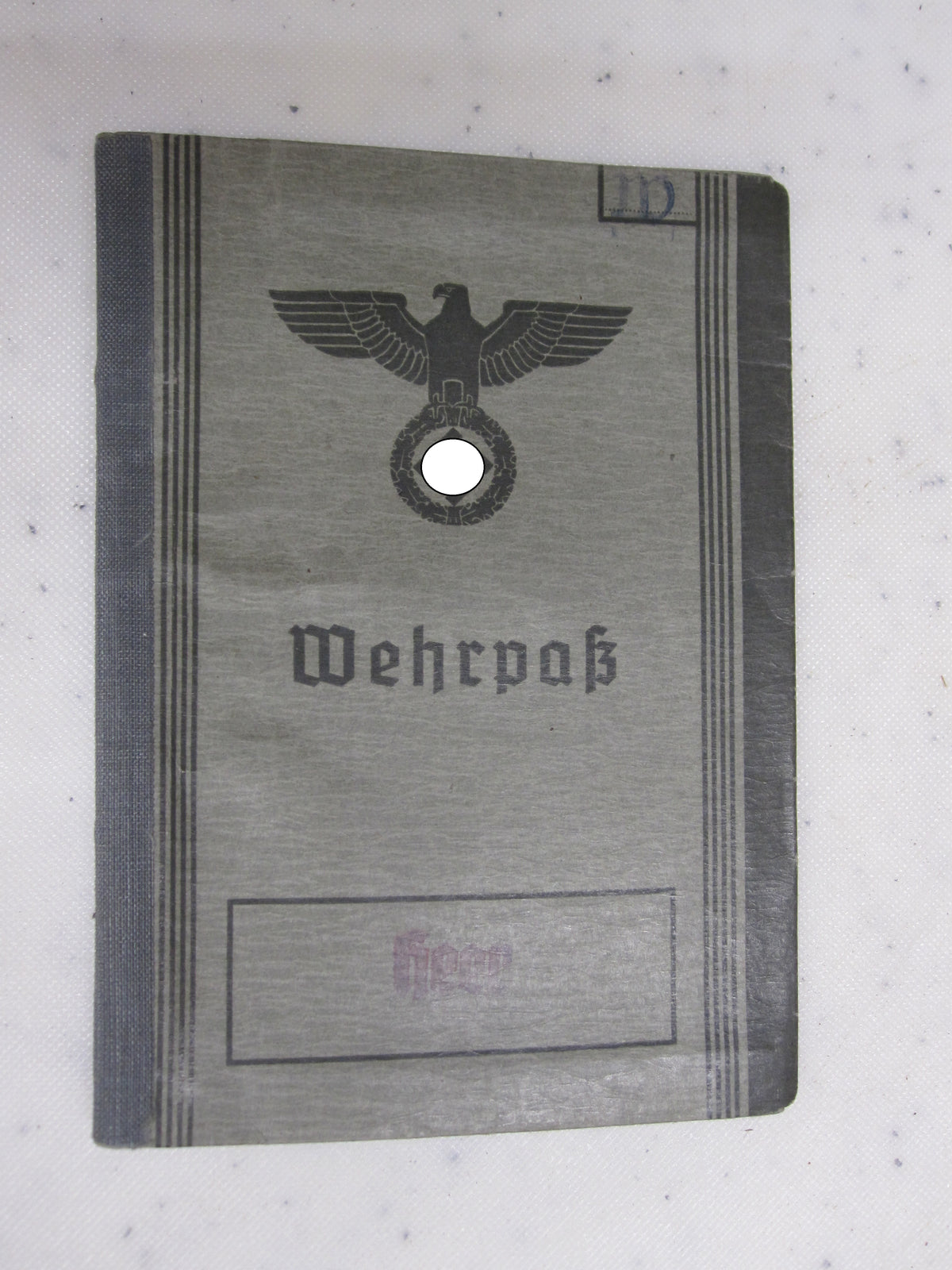 Wehrpaß Leutnant aus der Hansestadt Bremen