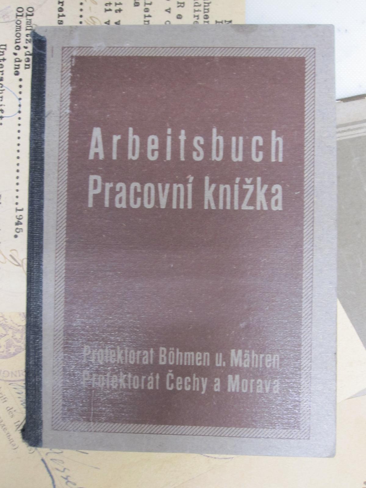 Konvolut einer Frau Arbeitsbuch Protektorat Böhmen &amp; Mähren