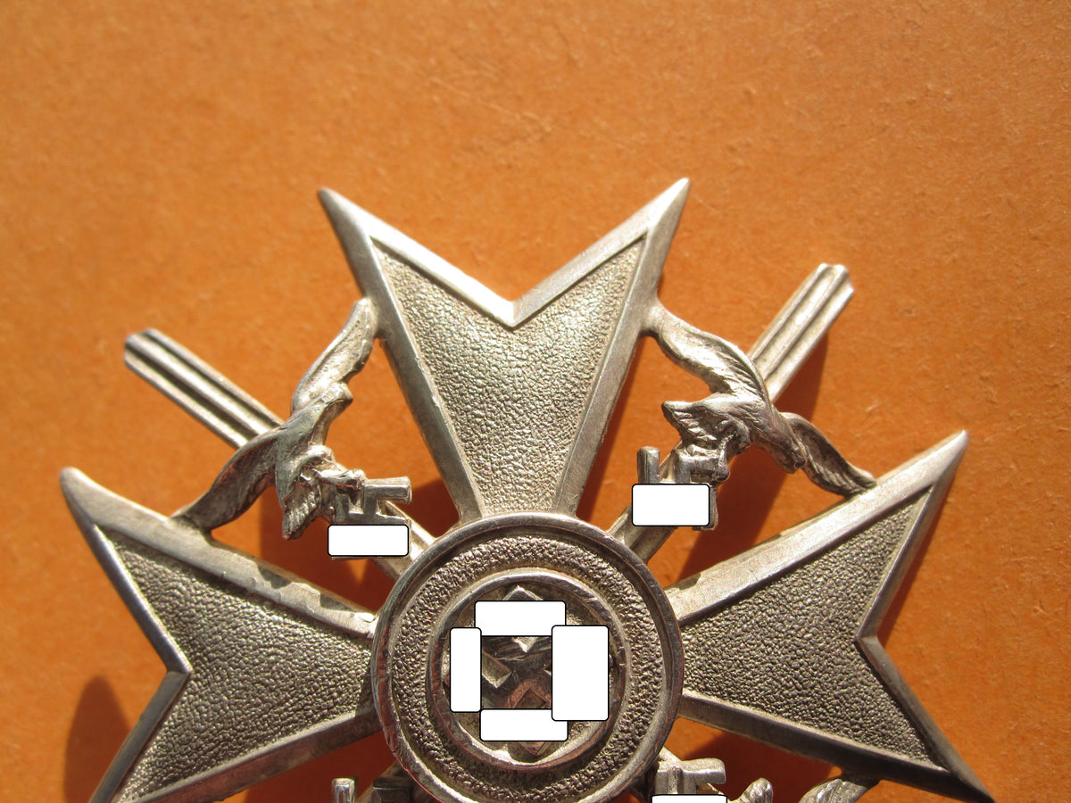 Spanienkreuz mit Schwertern in SILBER Hersteller: CEJ Junker LEGION CONDOR