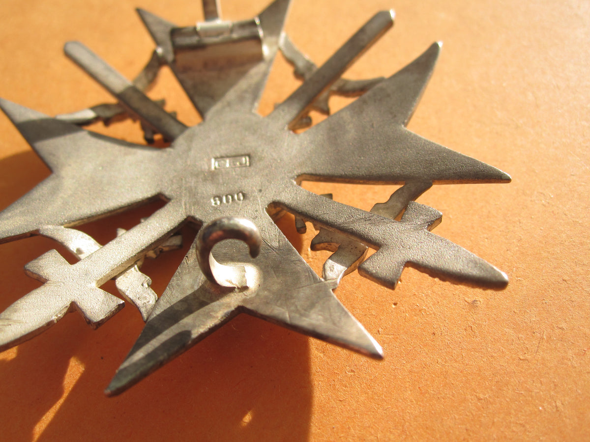 Spanienkreuz mit Schwertern in SILBER Hersteller: CEJ Junker LEGION CONDOR