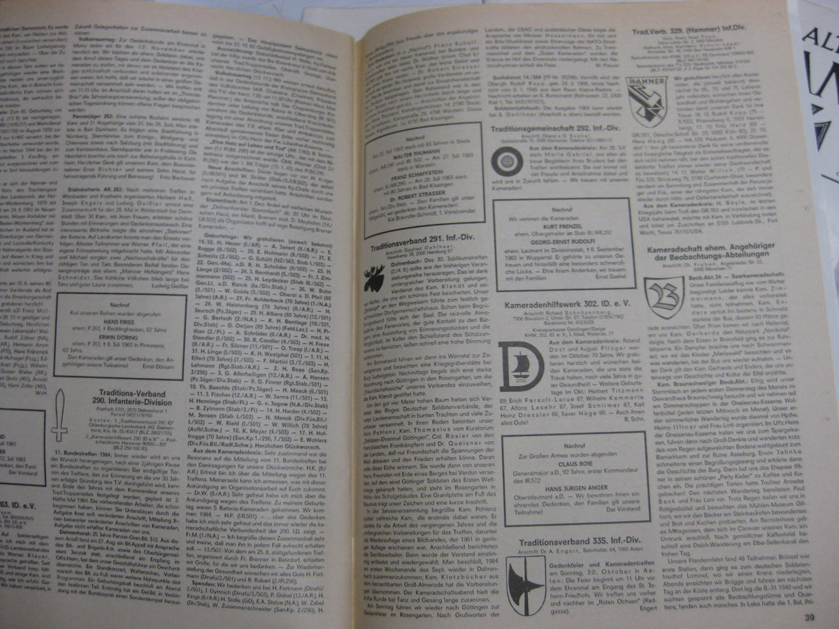 4x Heft Sonderheft Zeitschrift ALTE KAMERADEN von 1983