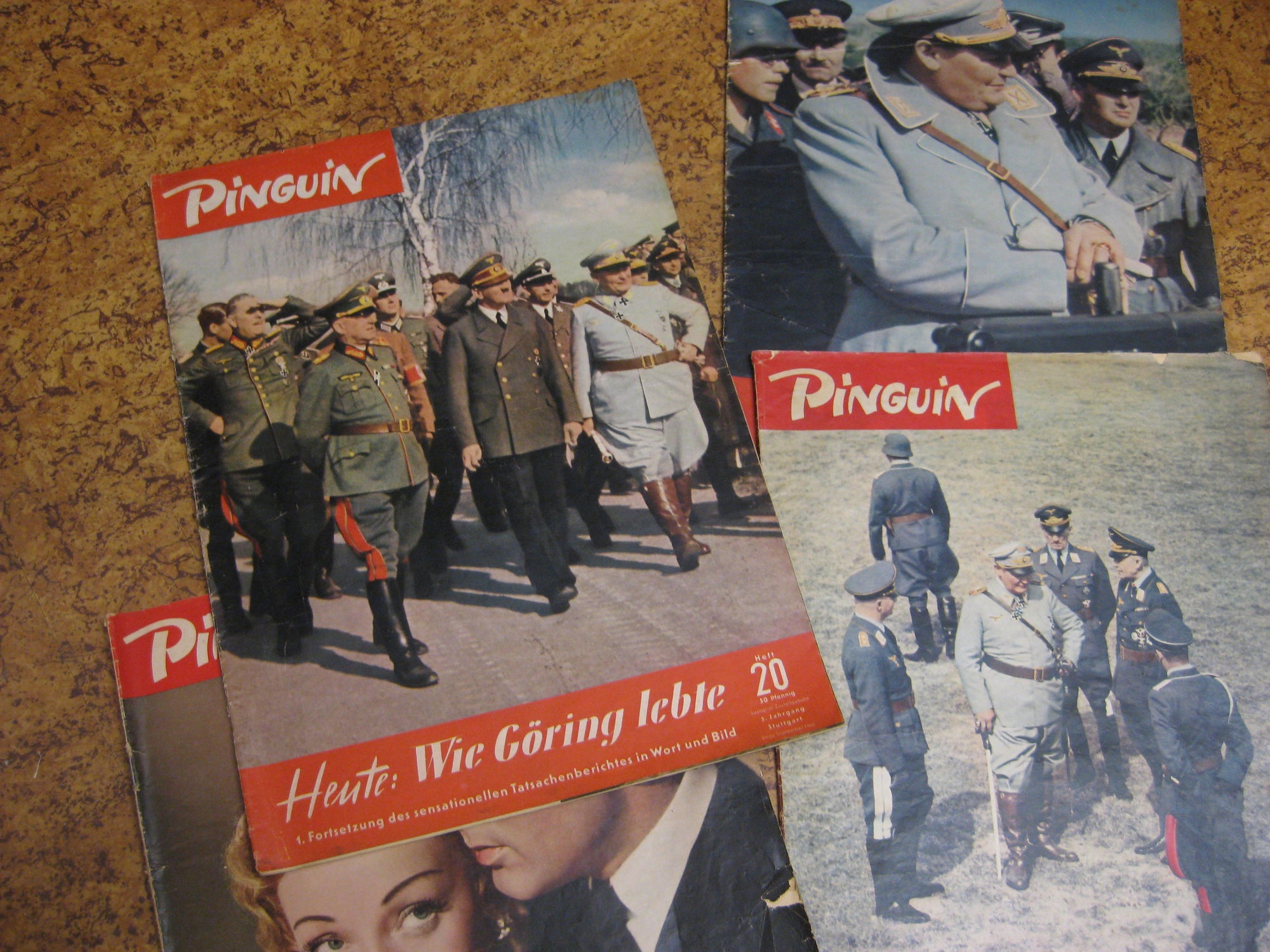 4 x Zeitschrift PINGUIN von 1950 Hermann Göring  !Sehr selten!