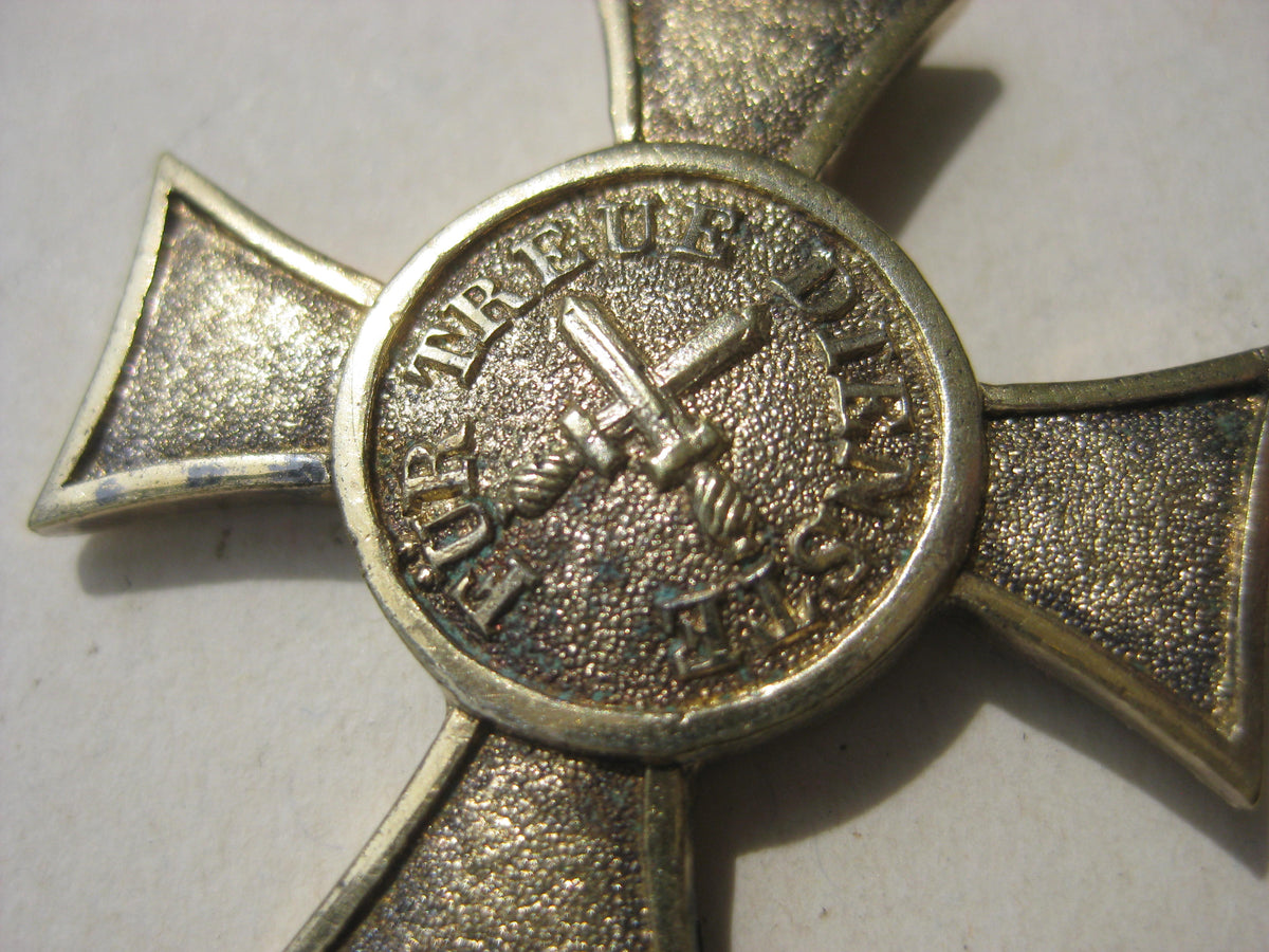 Württemberg Dienstehrenzeichen 1.Klasse für Offiziere 25 oder 21 Dienstjahre 1891