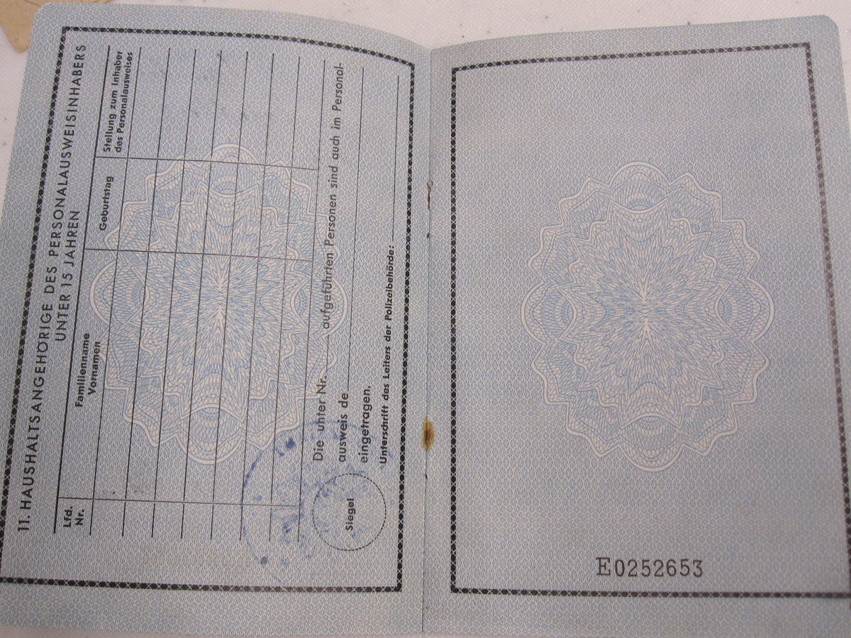 Konvolut einer Frau Arbeitsbuch Protektorat Böhmen &amp; Mähren