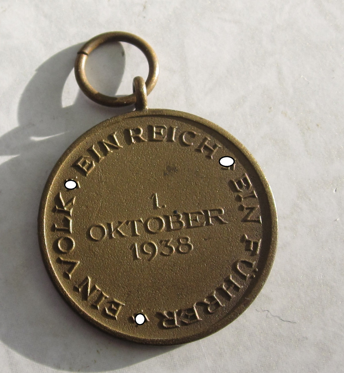 Medaille 1. Oktober 1938 / Oktobermedaille Sudetenmedaille