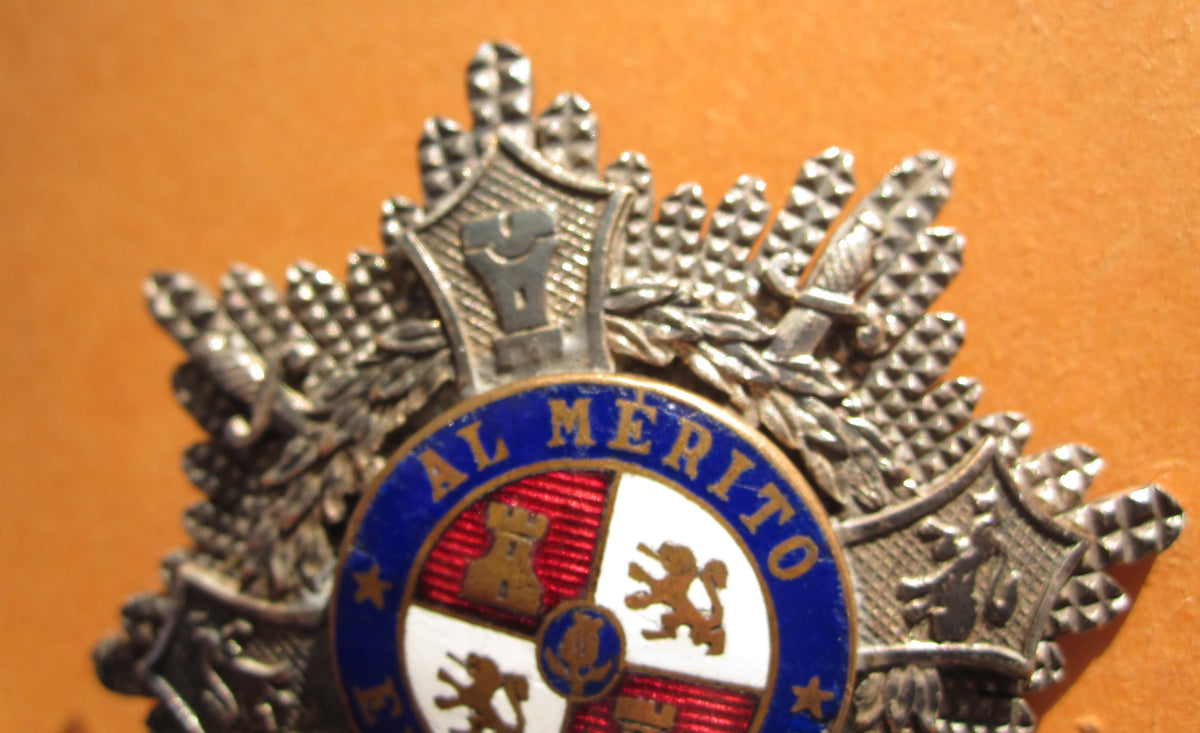 spanischer Orden Siegesstern SPANIEN verliehen an deutschen Luftwaffenoffizier 1939