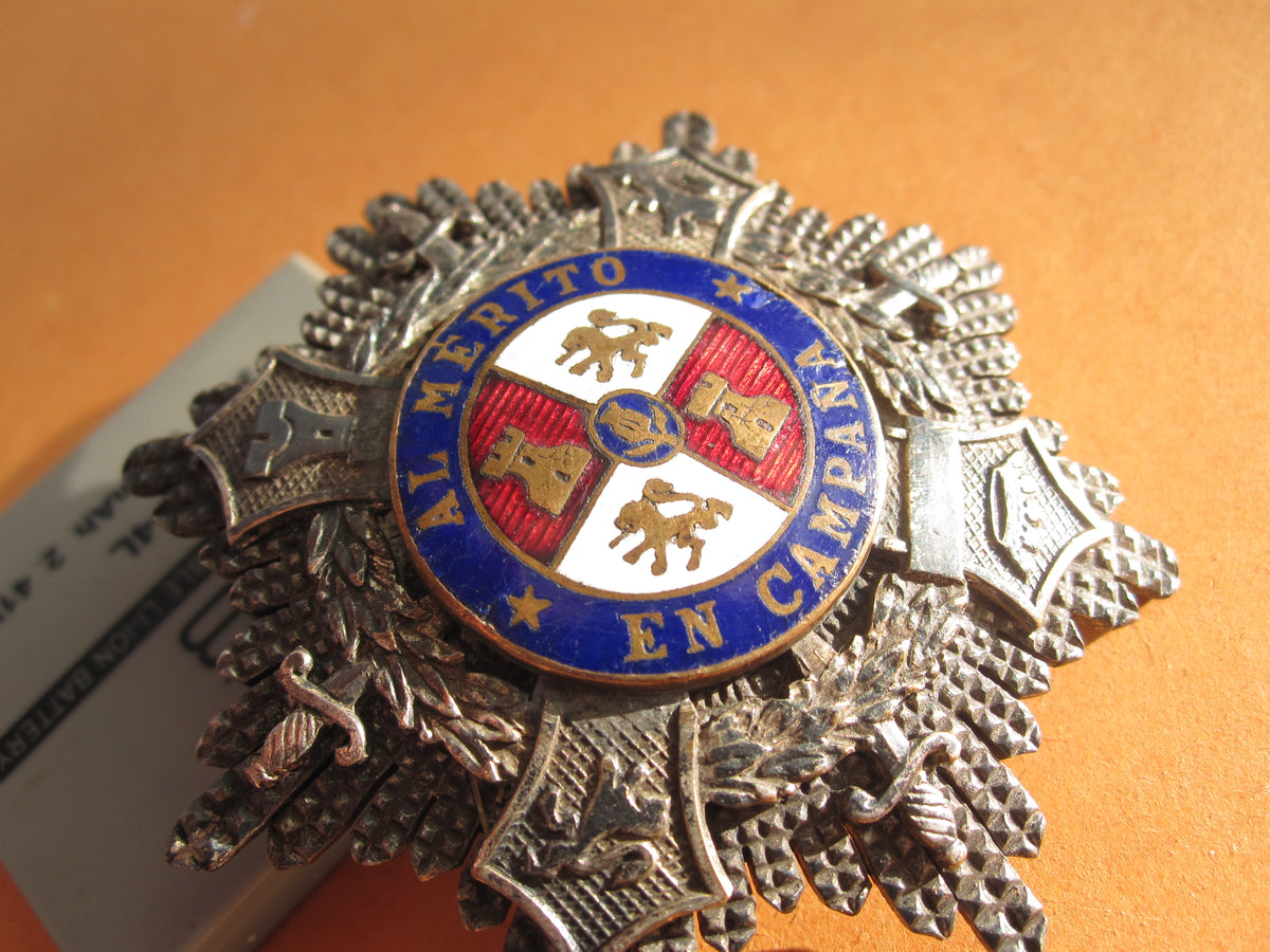 spanischer Orden Siegesstern SPANIEN verliehen an deutschen Luftwaffenoffizier 1939