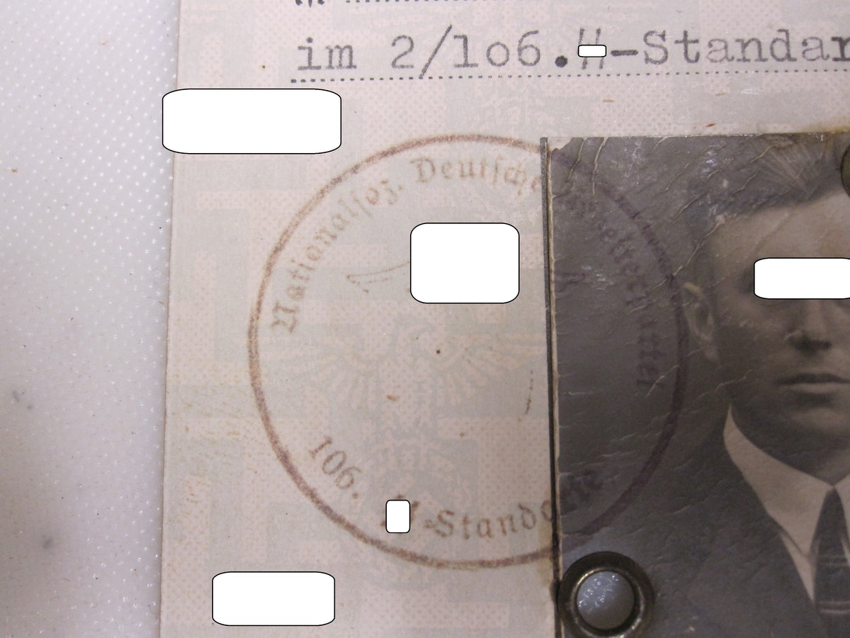 H.W.  -   -  SS Unterführer Ausweis &amp; Parteibuch &amp; Mitgliedsbuch DAF Tolles Set !!!!