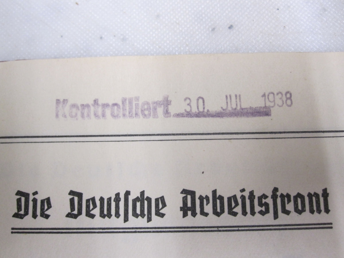 H.W.  -   -  SS Unterführer Ausweis &amp; Parteibuch &amp; Mitgliedsbuch DAF Tolles Set !!!!