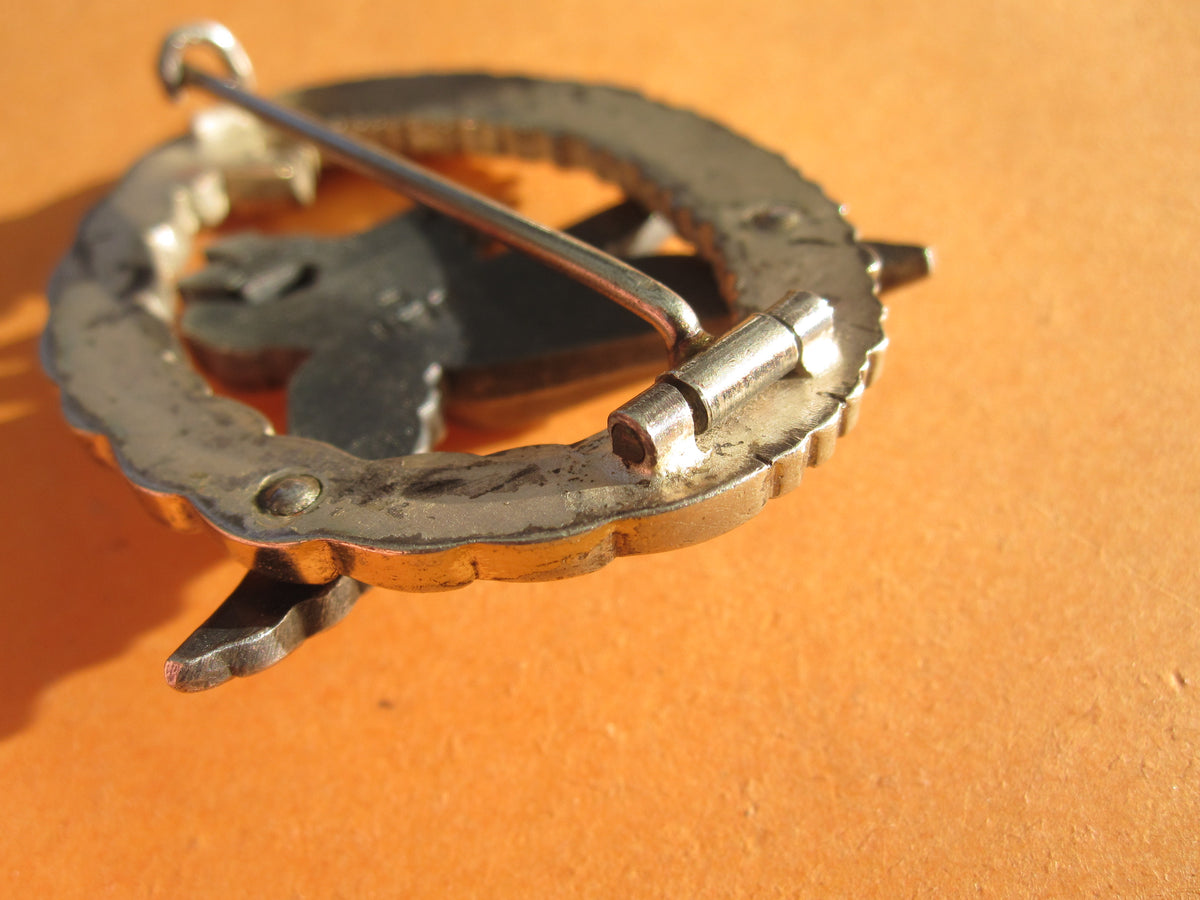 Fliegerschützenabzeichen MIT Blitzbündel für Bordfunker Mint Condition